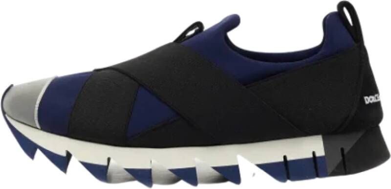 Dolce & Gabbana Pre-owned Suede sneakers Blauw Heren