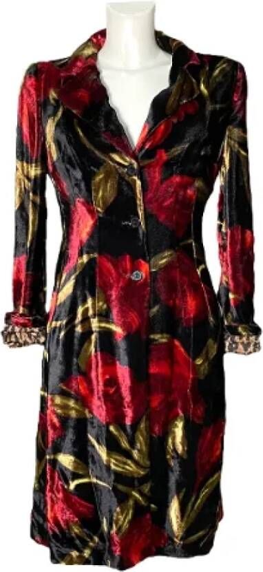Dolce & Gabbana Pre-owned Velvet dresses Rood Dames