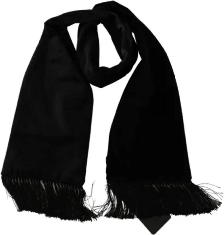 Dolce & Gabbana Pre-owned Velvet scarves Zwart Dames