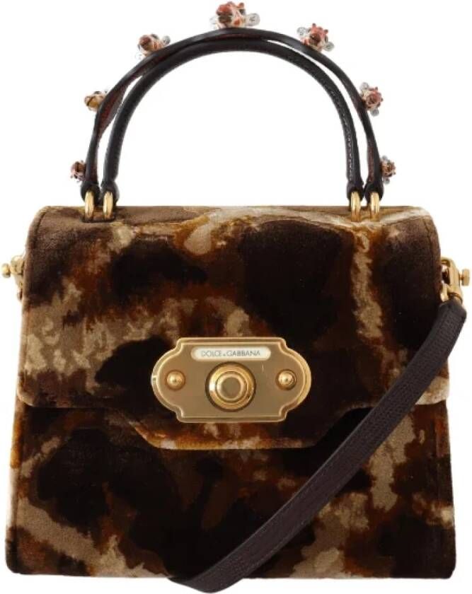 Dolce & Gabbana Pre-owned Viscose handbags Meerkleurig Dames