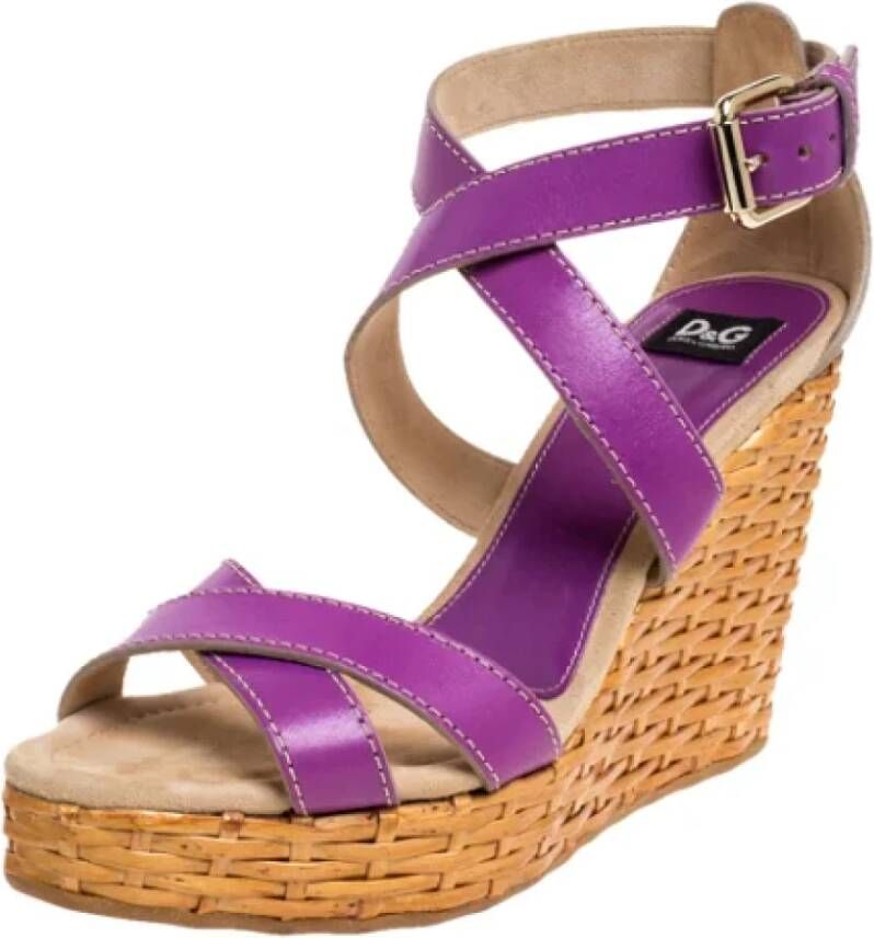 Dolce & Gabbana Pre-owned Sandalen Purple Dames