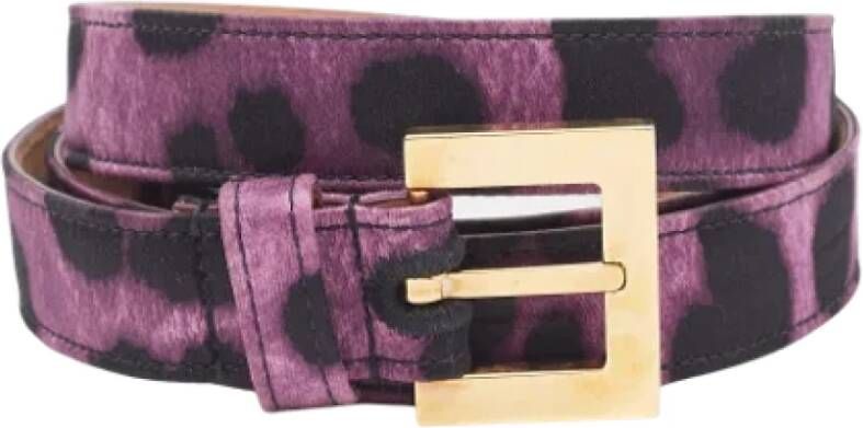 Dolce & Gabbana Pre-owned Satin belts Purple Dames