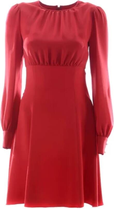 Dolce & Gabbana Pre-owned Silk dresses Rood Dames
