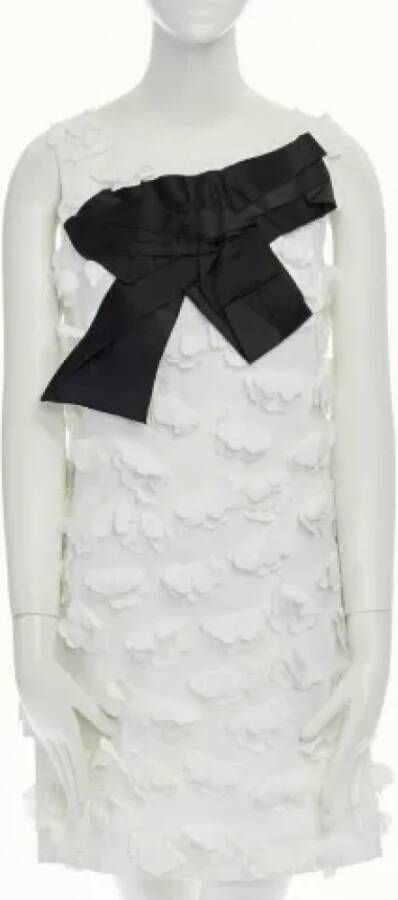 Dolce & Gabbana Pre-owned Silk dresses White Dames