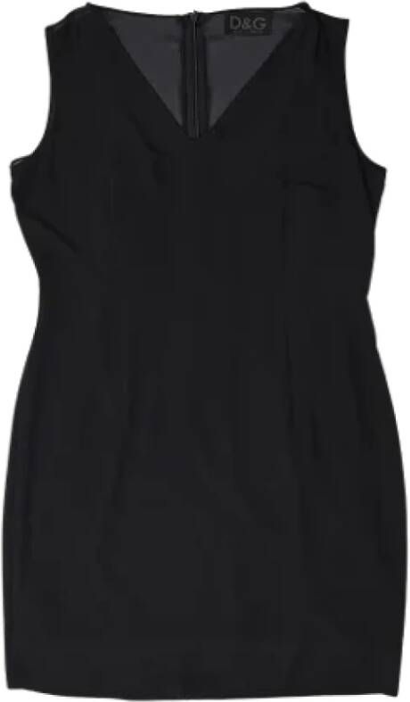 Dolce & Gabbana Pre-owned Silk dresses Zwart Dames