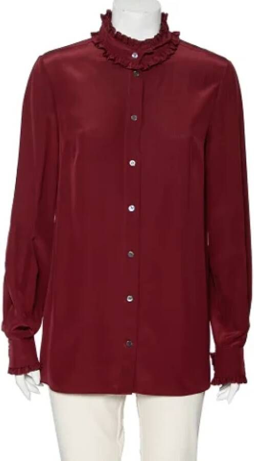 Dolce & Gabbana Pre-owned Silk tops Rood Dames