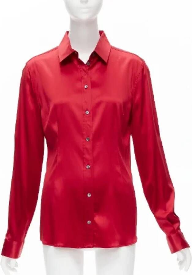 Dolce & Gabbana Pre-owned Silk tops Rood Dames