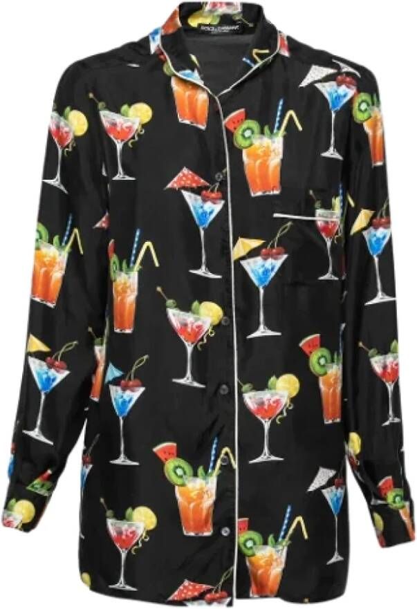 Dolce & Gabbana Pre-owned Silk tops Zwart Dames