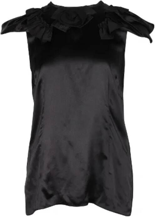 Dolce & Gabbana Pre-owned Silk tops Zwart Dames