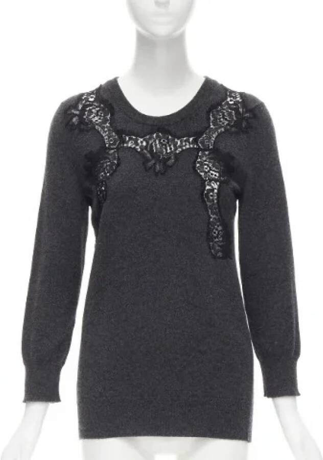 Dolce & Gabbana Pre-owned Tweedehands gebreide kleding; Sweatshirts Grijs Dames