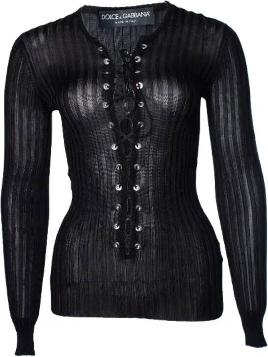 Dolce & Gabbana Pre-owned Viscose tops Zwart Dames