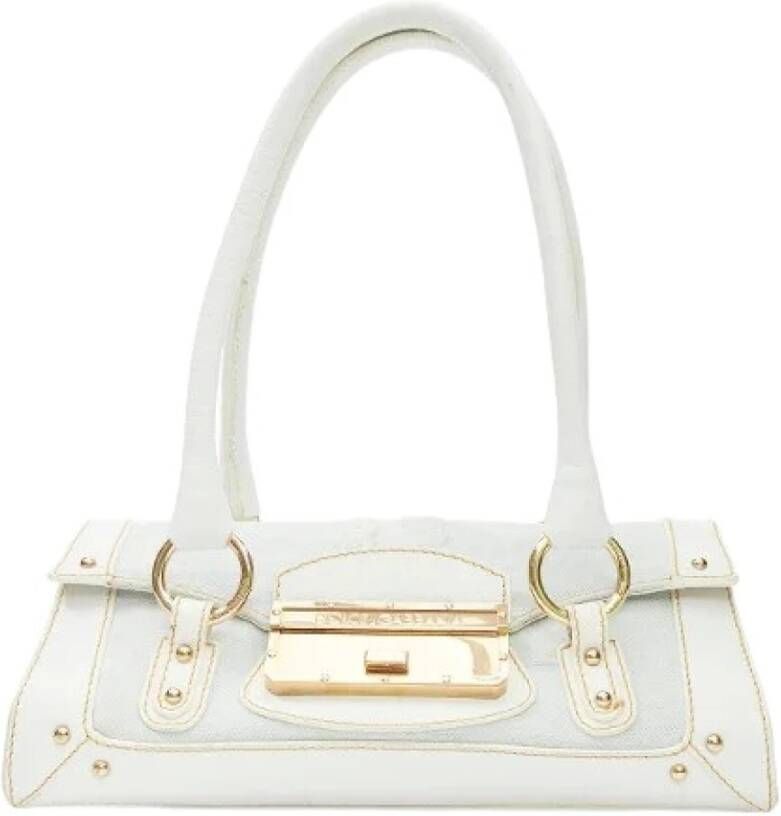 Dolce & Gabbana Pre-owned Voldoende denim handtassen White Dames