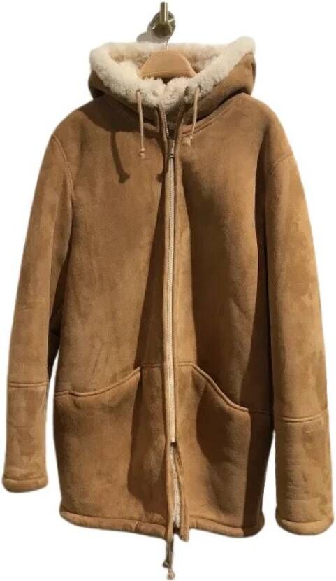 Dolce & Gabbana Pre-owned Voldoende lederen bovenkleding Beige Dames