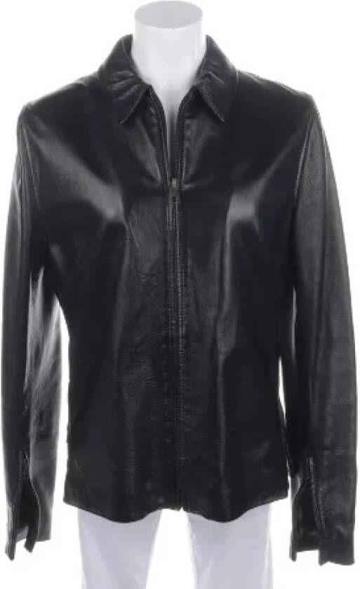 Dolce & Gabbana Pre-owned Voldoende lederen bovenkleding Zwart Dames