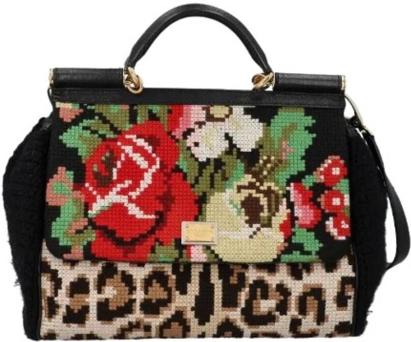 Dolce & Gabbana Pre-owned Voldoende lederen handtassen Zwart Dames