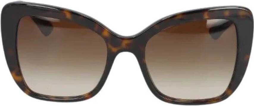 Dolce & Gabbana Pre-owned Voldoende polyester sungles Bruin Dames