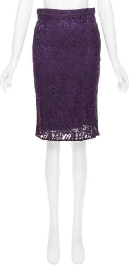 Dolce & Gabbana Pre-owned Voldoende stoffen bodems Purple Dames
