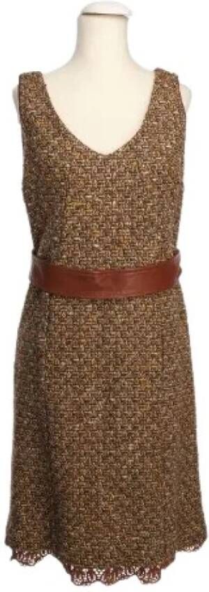 Dolce & Gabbana Pre-owned Voldoende stoffenjurken Bruin Dames