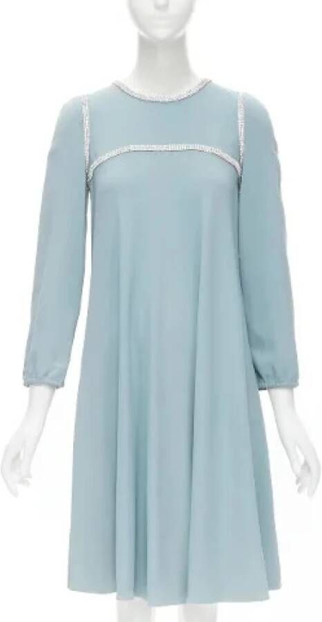 Dolce & Gabbana Pre-owned Voldoende zijden jurken Blauw Dames