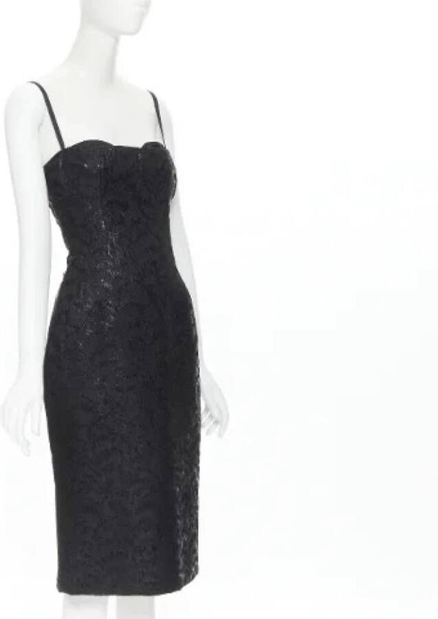 Dolce & Gabbana Pre-owned Voldoende zijden jurken Zwart Dames