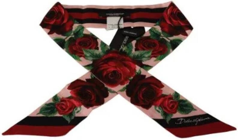 Dolce & Gabbana Pre-owned Voldoende zijden sjaals Rood Dames