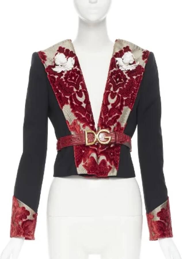 Dolce & Gabbana Pre-owned Wool outerwear Zwart Dames