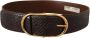 Dolce & Gabbana Luxe Python Leren Riem met Gouden Gesp Brown Dames - Thumbnail 1