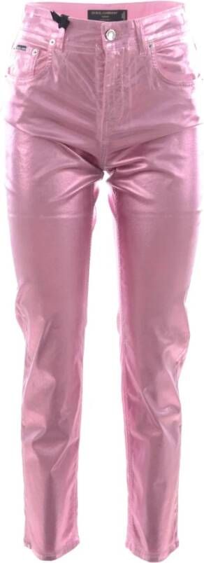 Dolce & Gabbana Rechte broek Roze Dames