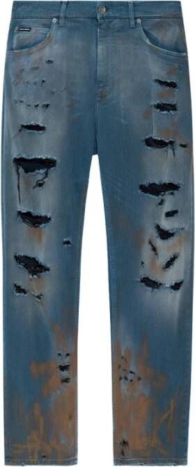 Dolce & Gabbana Rechte jeans Blauw Heren