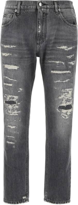 Dolce & Gabbana Rechte jeans Grijs Heren