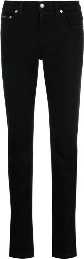Dolce & Gabbana Luxe Zwarte Straight Jeans Black Dames