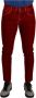 Dolce & Gabbana Rode Skinny Denim Jeans van Katoen met Stretch Red Heren - Thumbnail 1