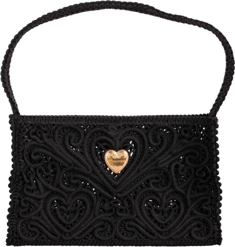 Dolce & Gabbana Handtas Regular Fit Geschikt voor alle klimaten Andere vezels 100% Black Dames
