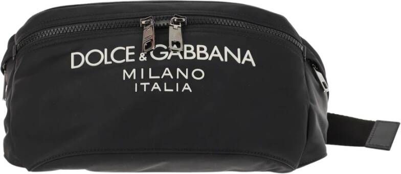Dolce & Gabbana Stijlvolle heuptas voor mannen onderweg Black Heren