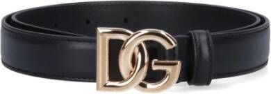 Dolce & Gabbana Riem wirh dg logo Zwart Dames
