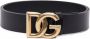 Dolce & Gabbana Zwarte Leren Riem met Zilverkleurige Logo Gesp Zwart Heren - Thumbnail 7