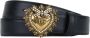 Dolce & Gabbana Zwart leren Devotion riem met gouden hartlogo Black Dames - Thumbnail 3