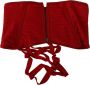 Dolce & Gabbana Rode Zijden Korsetriem Authentieke Italiaanse Stijl Red Dames - Thumbnail 3