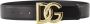 Dolce & Gabbana Luxe Zwarte Kalfsleren Riem met Gouden DG Logo Black Dames - Thumbnail 11