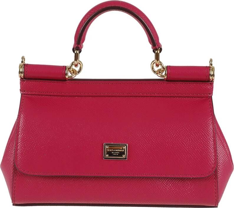 Dolce & Gabbana Rode Handtas in Vit.St.Dauphine Stijl Rood Dames