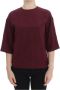 Dolce & Gabbana Rode Zijden Blouse Enchanted Sicily Collectie Rood Dames - Thumbnail 1