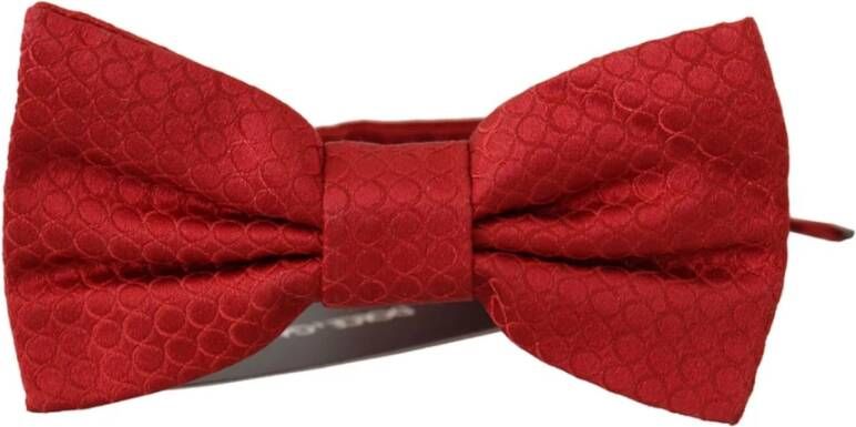 Dolce & Gabbana Zijden Vlinderdas Versterk je formele en professionele uitstraling Red Heren