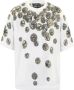 Dolce & Gabbana Beige Katoenen Grafisch Print T-Shirt Oversize Fit Beige Heren - Thumbnail 1