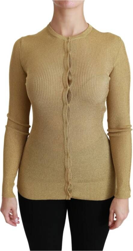 Dolce & Gabbana Ronde hals gekweek Geel Dames