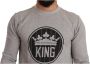 Dolce & Gabbana Trainingsshirt Koning met Kroon Print Hoodie Gray Heren - Thumbnail 3
