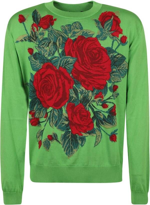 Dolce & Gabbana Ronde hals gekweek Groen Heren