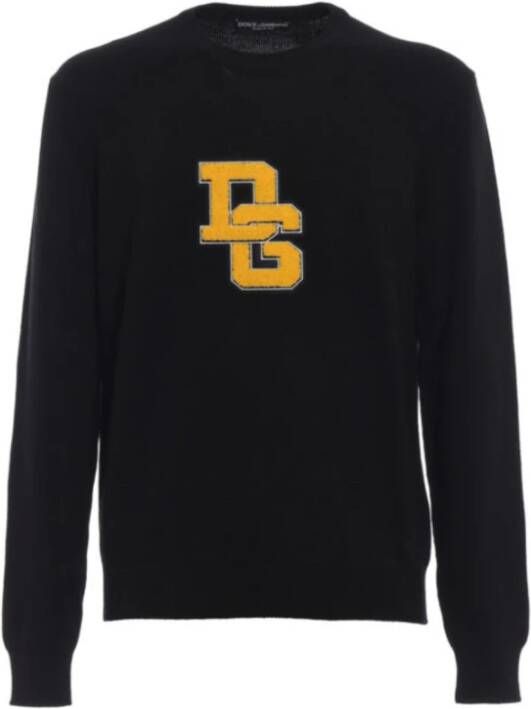 Dolce & Gabbana Ronde hals gekweek Zwart Heren