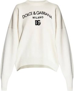Dolce & Gabbana Round-neck Knitwear Beige Dames