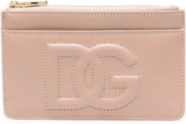Dolce & Gabbana Roze DG Logo RitsClutch Tas Pink Dames
