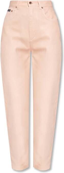 Dolce & Gabbana Ruimvallende spijkerbroek Roze Dames